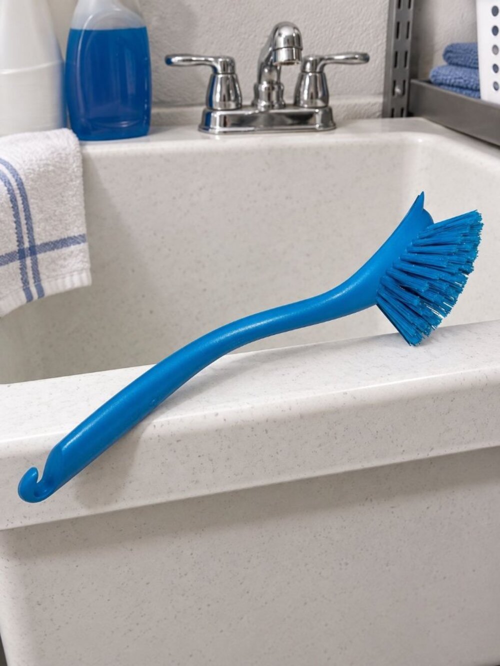 Blue Kitchen Ikea Antagen Scrub Brush Hooked Handle Dish Washing Vegetable